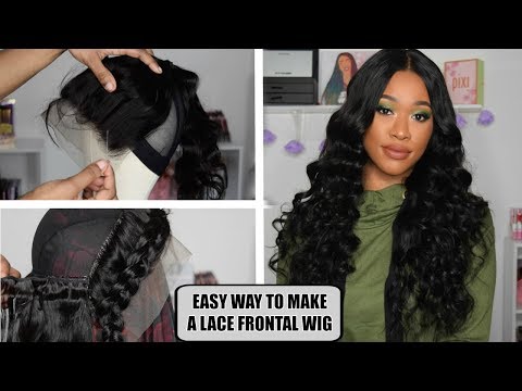 HOW TO MAKE A LACE FRONTAL WIG THE EASY WAY ft LAKI HAIR Video