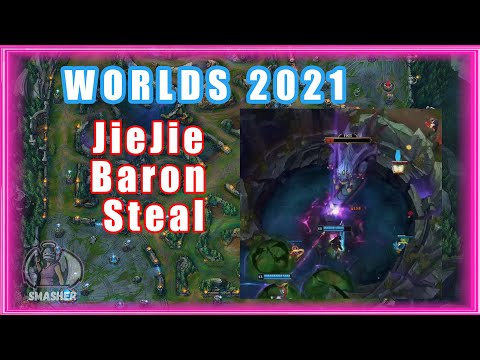 EDG JieJie Smite Baron Steal
