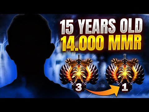 WHO IS THIS GUY?! 15 Years OLD MID PLAYER 14k MMR - NEW Rising Star - Road to TOP 1 MMR Rank Dota 2