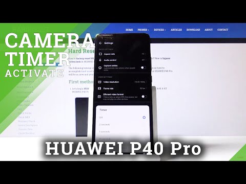 How to Set Camera Timer in HUAWEI P40 Pro – Select Countdown
