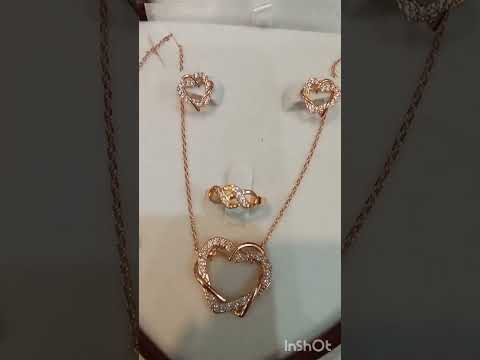 Подарок девушке серьги "Золотое переплетение двух сердец" Талисман чувств медзолото 18К с цирконами в коробочке - фото 1 - id-p2102830141