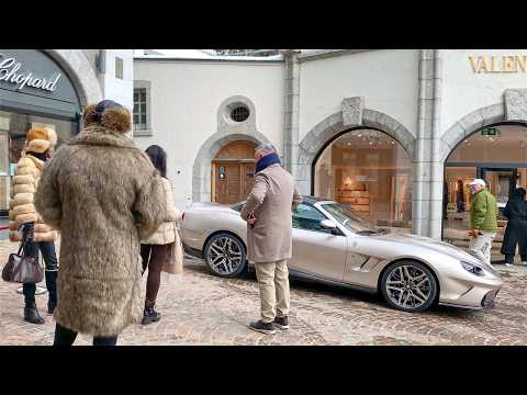 St. Moritz Walk during the ICE 2026 ❄️ 4K Winter Snow Walking Tour Switzerland 🇨🇭
