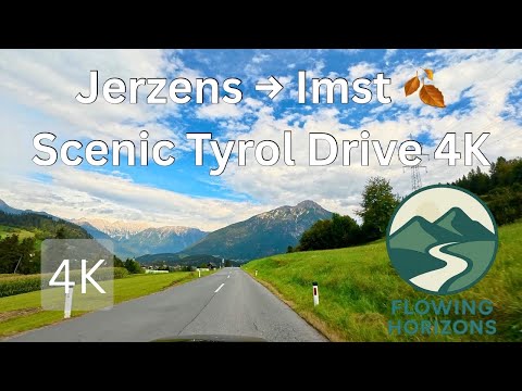 Scenic Drive Jerzens → Imst | Autumn in Tyrol 4K 🇦🇹