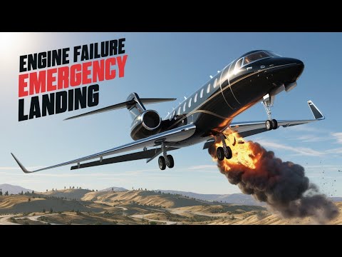 GTA 5 Airplane Engine Failure - Emergency Landing ( PART 1 )