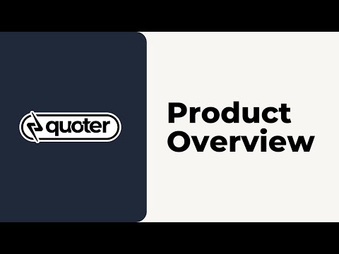 Quoter Product Overview | Sales Quoting & Proposal Software