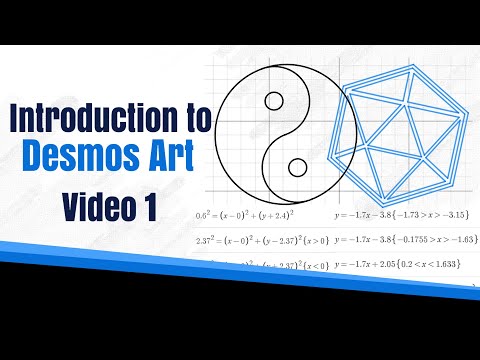 How to Create Desmos Art 1 - Lines and Circles - Step by Step Guide