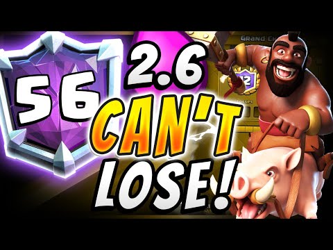 #56 IN WORLD LIVE LADDER w/ 2.6 HOG RIDER! — Clash Royale
