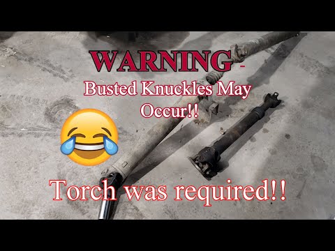 Dodge Ram 4x4 Front and Rear Driveshaft Removal - Step by Step!!