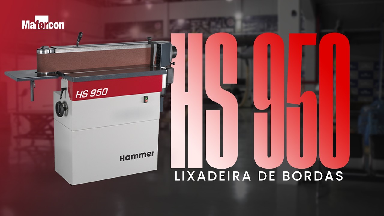 Vídeo do produto Lixadeira de Bordas Hammer HS 950