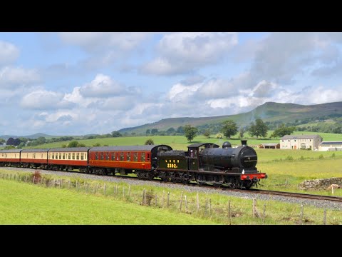 NER J27 & Douglas - Double Six Coupled Tender Engines on the Embsay & Bolton Abbey