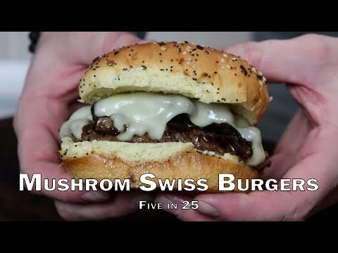 Mushroom Swiss Burgers