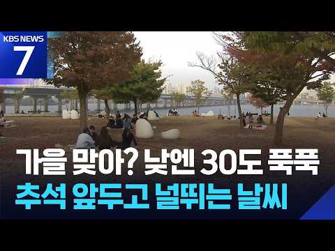 제주 강풍 주의…주말·연휴 초반 ‘맑고 일교차 커’ / KBS 2026.09.18.