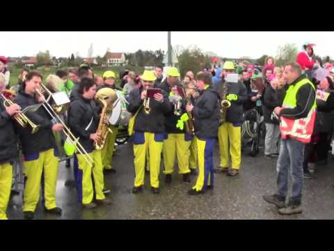 Blaaskapel Amicitia Lienden bij Sinterklaas intocht Elst (U) 2015