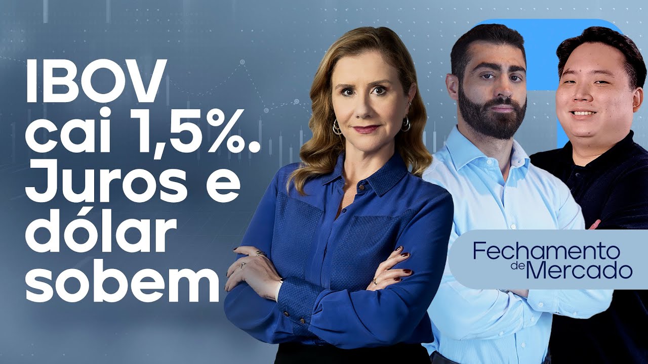🔴 20/09/24 - IBOVESPA CAI 1,5% | JUROS E DÓLAR SOBEM | CSN TEM MAIOR QUEDA | Fechamento de Mercado