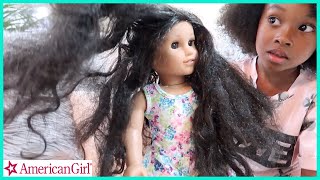 fix american girl hair