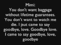 RENT: Goodbye Love lyrics