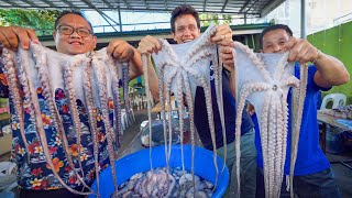 200 Kilos of Fish!! UNSEEN FILIPINO SEAFOOD - Freshest Adobo Octopus in Cebu, Philippines! - YouTube