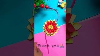 how to make rakhi | rakhi making ideas #shorts #rakhi #rakshabandhan #rakhimaking #diy #craft