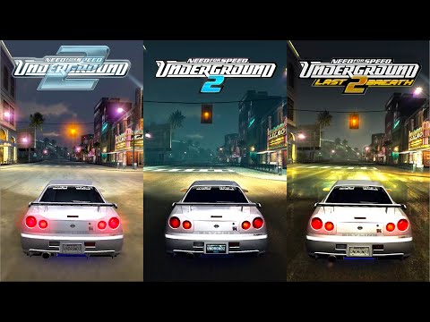 NFS Underground 2 Ultimate Graphics Mods Comparison | Last Breath vs REDUX vs Vanilla
