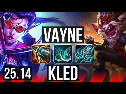 VAYNE vs KLED (TOP) | 6 solo kills, 44k DMG | EUW Master | 25.14