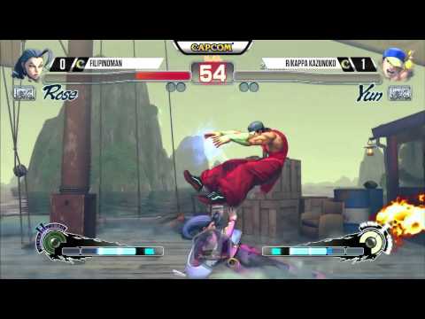 Filipinoman (Rose) vs Kazunoko (Yun) - #FinalRound18 #USF4