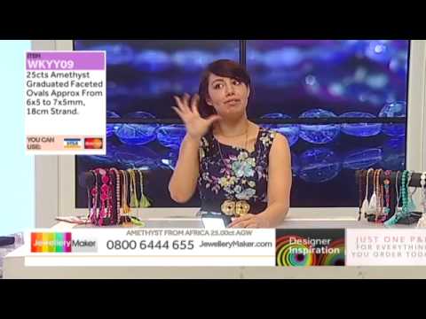 How to Make Genuine Gemstone Jewellery - JewelleryMaker DI LIVE 31/03/15