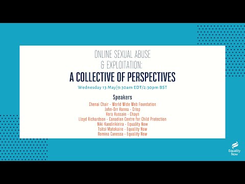 Online Sexual Abuse & Exploitation: A Collective of Perspective Webinar
