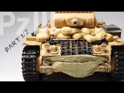 Panzer III on the North African front - Tamiya 1/35 - Tank Model - Part 1 [ model building ]