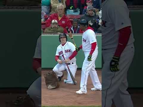David "Big Papi" Ortiz scares the life out of the Red Sox bat boy! 🤣🤣