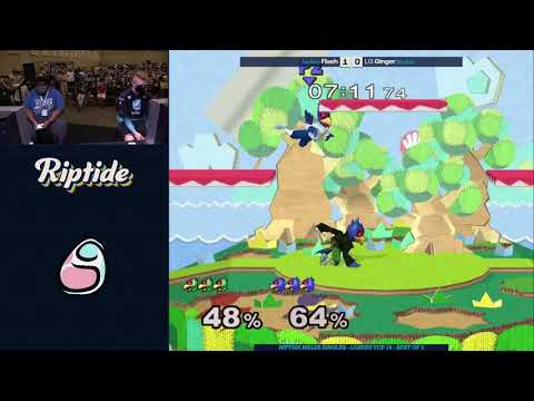 LG Ginger vs Flash - Singles Bracket Melee: Round of 24 - Riptide | Falco vs Falco