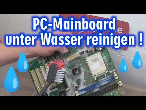PC-Mainboard unter Wasser reinigen 💧️💧️