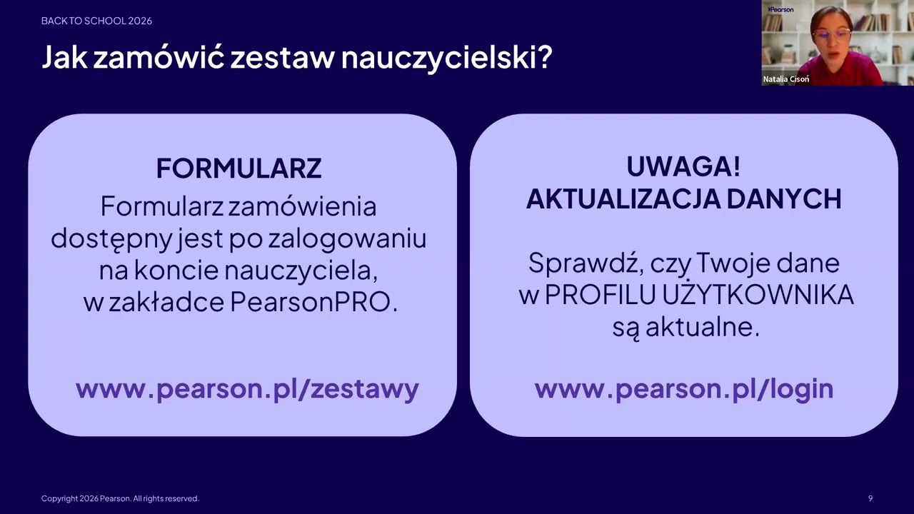 Starter Pack do kursów Pearson na nowy rok szkolny 2026/27 - Doradca wyjaśnia. Webinarium dla nauczycieli j.angielskiego ze szkół ponadpodstawowych