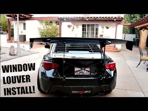 Scion FR-S Window Louver Install!