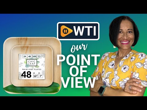 Chic Leaf Palm Leaf Plates - Disposable Bambo Plates 10 Inch & 7 Inch Square (48 Pc) Compostable & Biodegradable - WTI product video review
