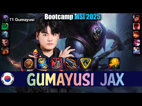 T1 Gumayusi JAX vs WUKONG Top - Patch 25.13 NA Ranked | Bootcamp MSI 2025 | lolrec