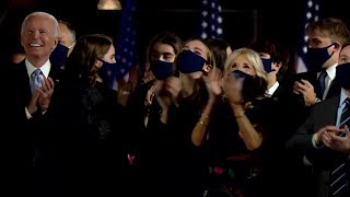 Watch fireworks, drones finale at Biden, Harris victory party (Part 1)