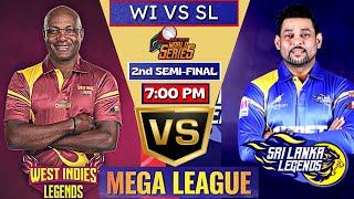 Live Sri Lanka Legends vs West Indies Legends | SLL vs WIL Live, 2nd Semi Final Match | RSWS T20