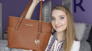 Michael Kors Jet Set Top-Zip Tote Review + How I Use Mine!