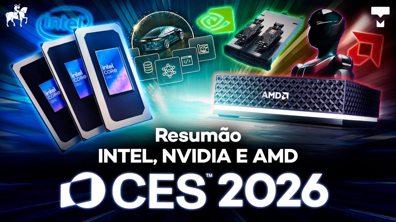 CES 2026: NVIDIA, AMD e Intel entram de vez na corrida da IA #ces2026