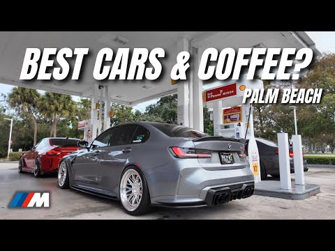 BMW Ms TAKEOVER CARS & COFFEE PALM BEACH - HE ALMOST GOT ARRESTED...