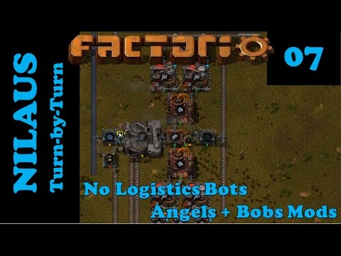 Lets Play Factorio S6E07 - Crushing, Sorting, Processing, Blasting, Inducting and Casting Iron
