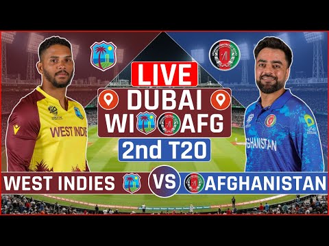 AFG vs WI 2nd T20 Live Cricket Score | Afghanistan vs West Indies 2nd T20 Live Scores & Commentary