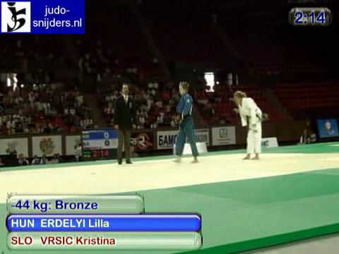 Judo 2009 Yerevan: Erdelyi (HUN) - Vrsic (SLO) [-44kg].