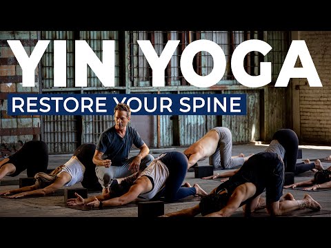 90 Min LIVE Yin Yoga 'Restore Your Spine' l Reduce Back Pain & Stress