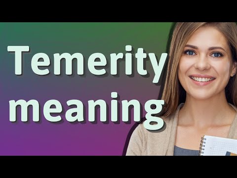 Temerity | meaning of Temerity