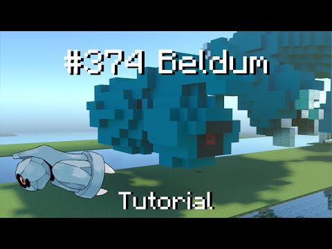 How to build a Pokémon Beldum in Minecraft (Tutorial)