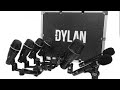 KIT DE MICROFONE PARA BATERIA DYLAN DD-9 9 Peças COM HARD CASE