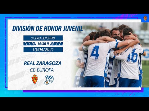REAL ZARAGOZA 1 - C.E.EUROPA - 0 - DIVISIÓN DE HONOR JUVENIL (11/04/21)