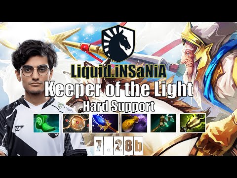 Keeper of the Light Hard Support | Liquid.iNSaNiA | PRO SUPPORT IN DPC | 7.28b Gameplay Highlights