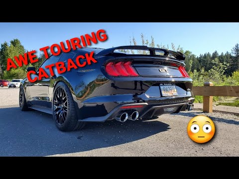 2019 MUSTANG GT WITH AWE TOURING CAT-BACK REVIEW *BEST SOUNDING EXHAUST*